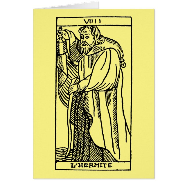 Cartão de Tarot: O eremita (Frente)