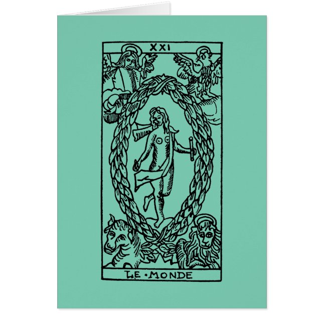 Cartão de Tarot: O mundo (Frente)