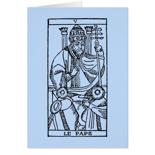 Cartão de Tarot: O papa (Frente)