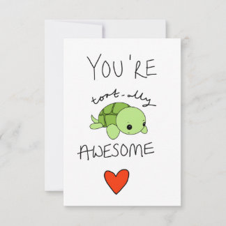 Cartão de tartaruga