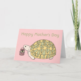 Cartão de tartaruga para o dia das mães personaliz