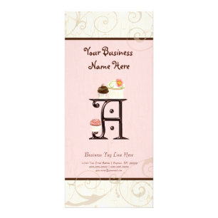 Cartão de Taxa de Negócio - Letra A Monograma - So