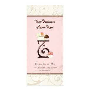 Cartão de Taxa de Negócio - Letra T Monograma - So