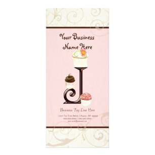 Cartão de Taxa de Negócios - Letra J Monograma Des