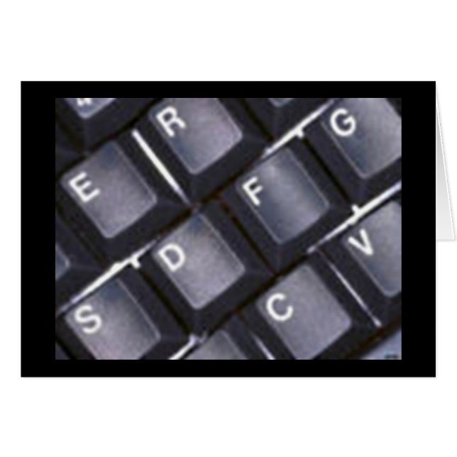 Cartão de teclado (Frente Horizontal)