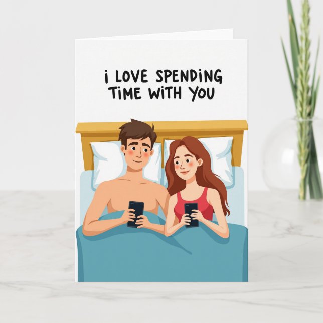 Cartão de Telefone Amor Nosso Tempo Juntos (Frente)