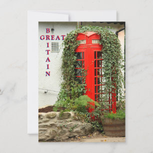 Cartão de telefone vermelho