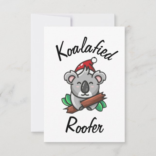 Cartão de Telhadista Koalafied (Frente)