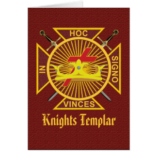 Cartão de Templar dos cavaleiros