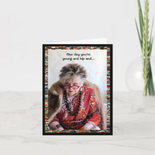 Cartão De tenra e anca a calça esticada