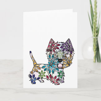 Cartão de Terrier branco de montanhas ocidentais