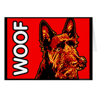 Cartão de Terrier do Scottish (Scottie)