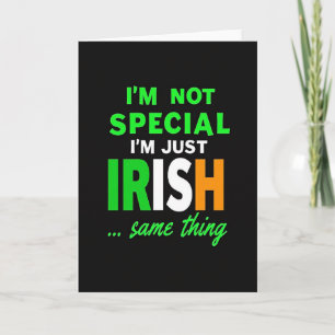 Cartão de Texto Cores Irlandesas