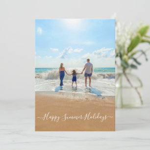 Cartão de Texto e Foto Personalizado - Feriados de