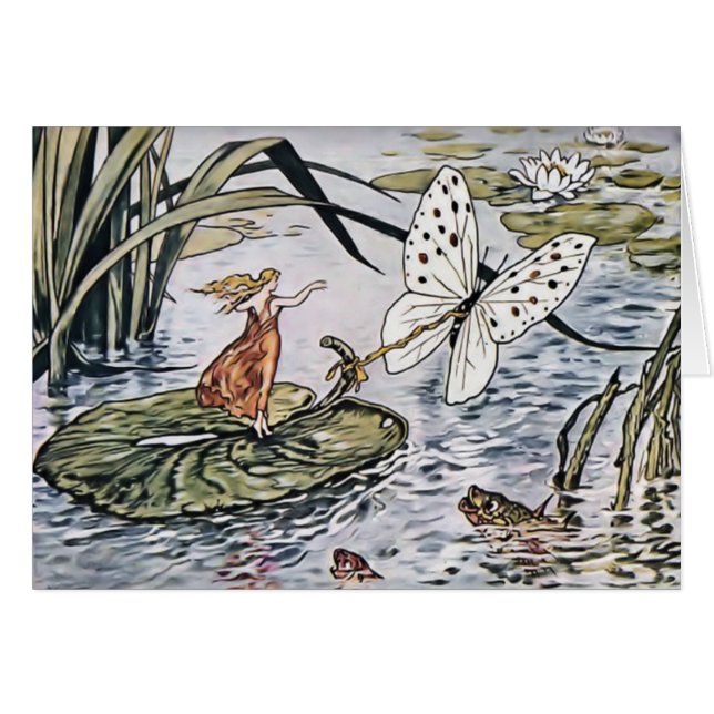 Cartão de Thumbelina (Frente Horizontal)