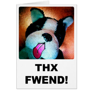 Cartão de Thx Fwend