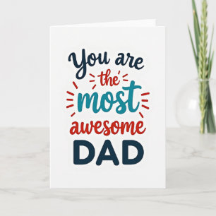 Cartão de Tipografia Pai Incrível