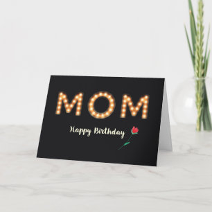 Cartão De Todos Nós Filhos, Mãe Aniversário, Marquee Lig