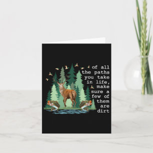 Cartão De Todos Os Caminhos Que Você Pega Na Vida Garanta