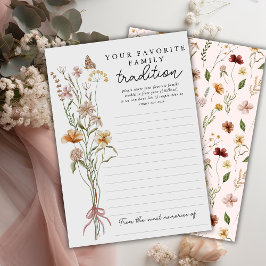 Cartão de Tradição da Família de Chás de fraldas d