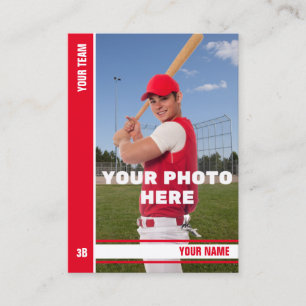 Cartão de Transação de Baseball Strik Vermelho - E