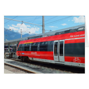 Cartão de transporte do comboio