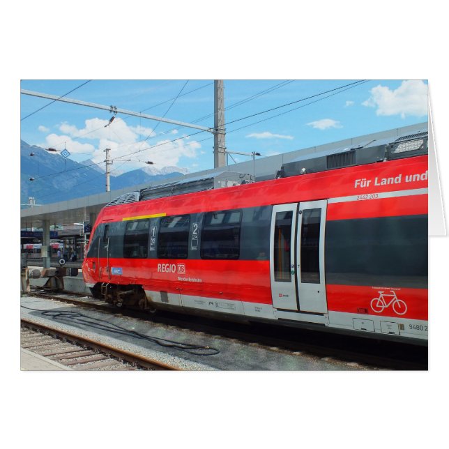 Cartão de transporte do comboio (Frente Horizontal)