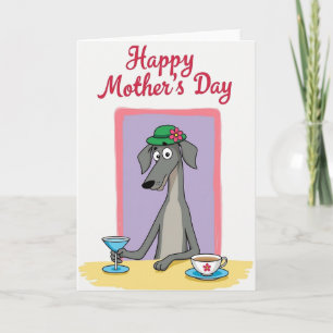 Cartão de Tratamento do Dia das Mães Cachorro