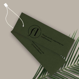 Cartão de travamento de negócios de logotipo minim