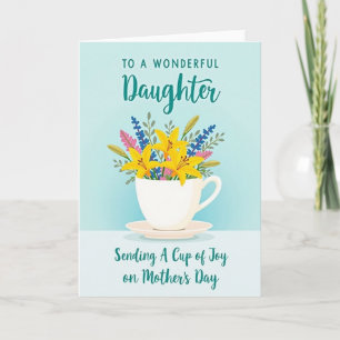 Cartão de Tributo do Dia das Mães Teacup