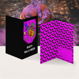 Cartão de Troca de Sala de Aula Halloween Pumpkin