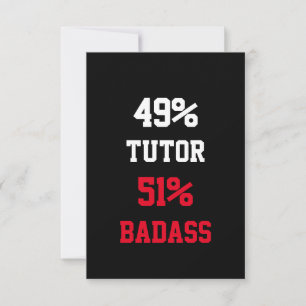 Cartão de Tutor Incrível