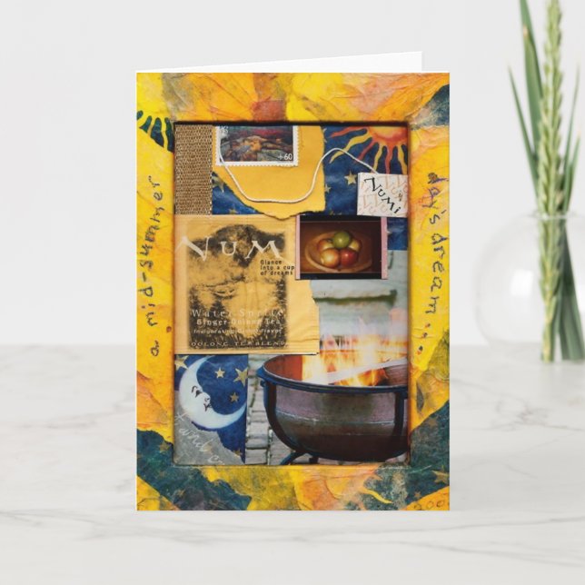 Cartão De um dia de Médio-Verão de Tam Kozman "o sonho " (Frente)