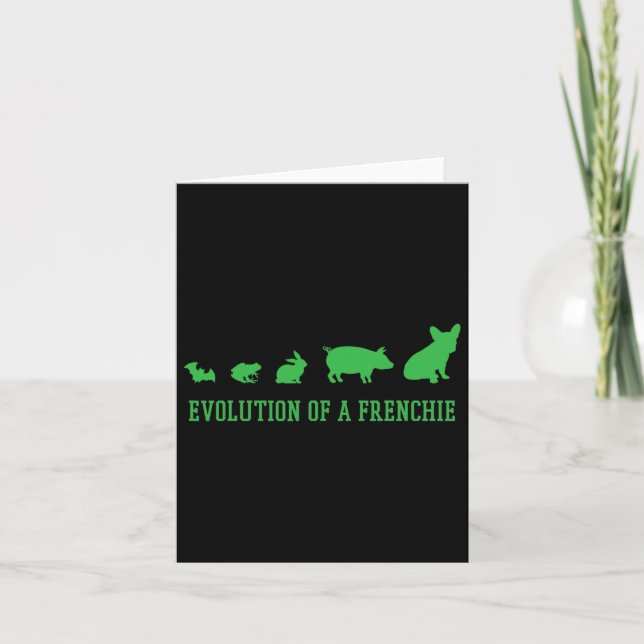 Cartão De Um Francês - Frenchie Bulldog (Frente)