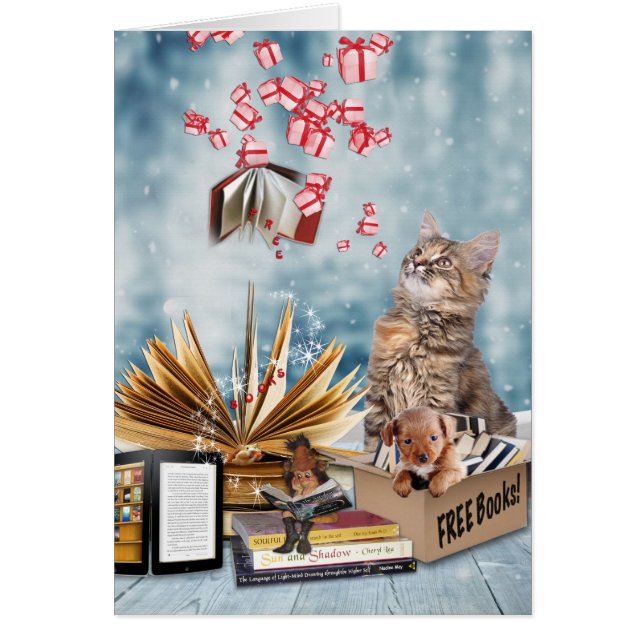 Cartão Dê um livro com isso (Frente)