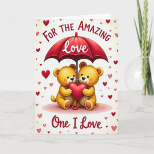 Cartão de Ursinhos do Amor Incrível