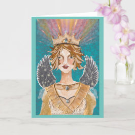 Cartão de Vazio Anjo da Priestess Paloma Guardian