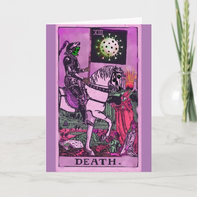 Cartão de VAZIO Coronavírus Art Tarot (Frente)