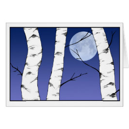 Cartão de Vazio de Aves Solstício de Natal