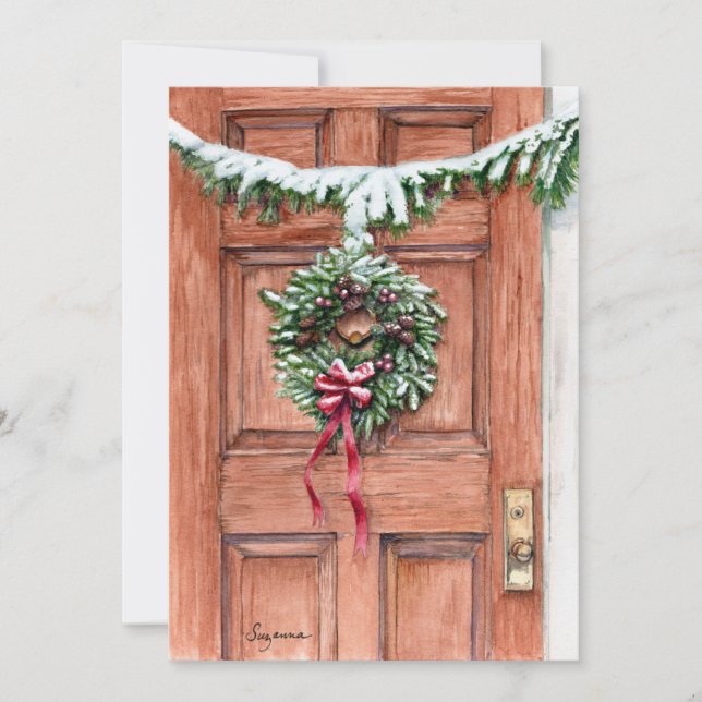 Cartão de Vazio de Férias de Saudações da Época (Frente)