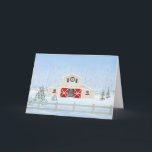 Cartão de Vazio de Neve Branca de Natal Inverno<br><div class="desc">Capturando a beleza serena de uma paisagem natalícia nevada,  esta cena do inverno é perfeita para adicionar um toque festivo aos seus cartões de natal.</div>