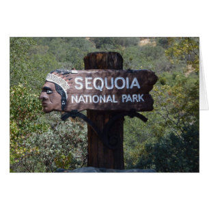 Cartão de Vazio de Sinal do Parque Nacional da Seq