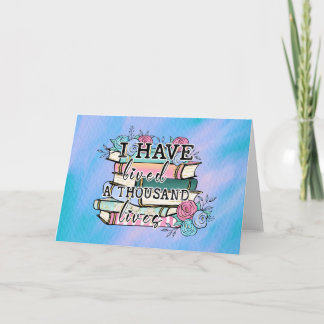 Cartão de vazio: Livro "Mil Vidas"