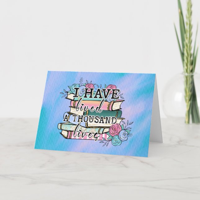 Cartão de vazio: Livro "Mil Vidas" (Frente)