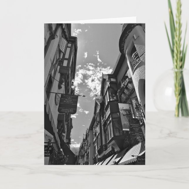 Cartão de vazio preto e branco (Frente)