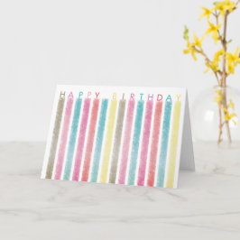 Cartão de Vela de Aniversário