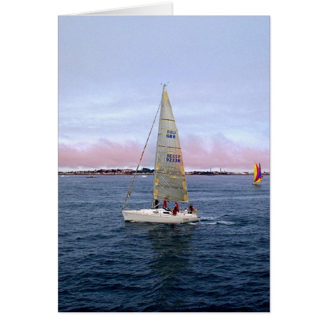 Cartão de Vela em Guernsey (Frente)
