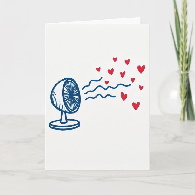 Cartão de Ventoinha de Amor (Frente)