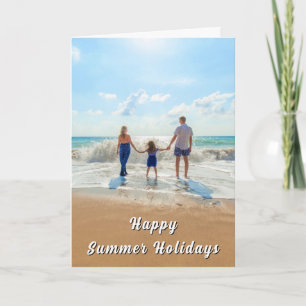 Cartão de Verão com Foto Personalizada com Suas Fo