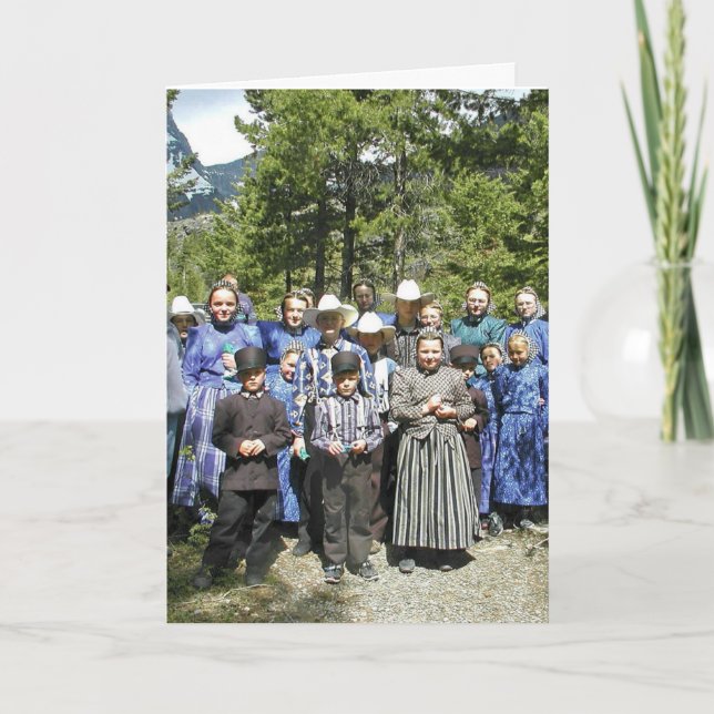 CARTÃO DE VERDADE DE ANIVERSÁRIO AMISH (Frente)